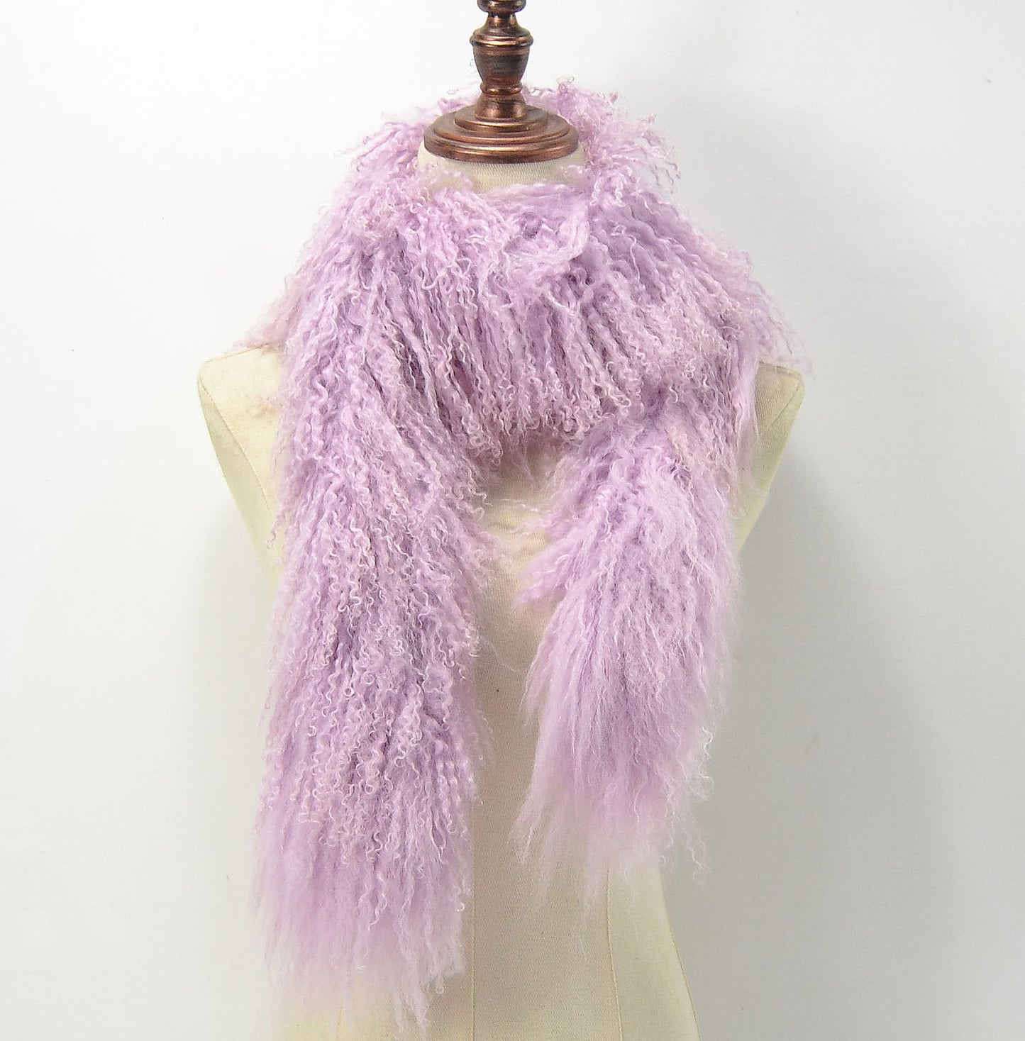 Tibetan / Mongolian lamb fur Scarf - Many Colors