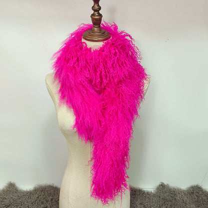 Tibetan / Mongolian lamb fur Scarf - Many Colors