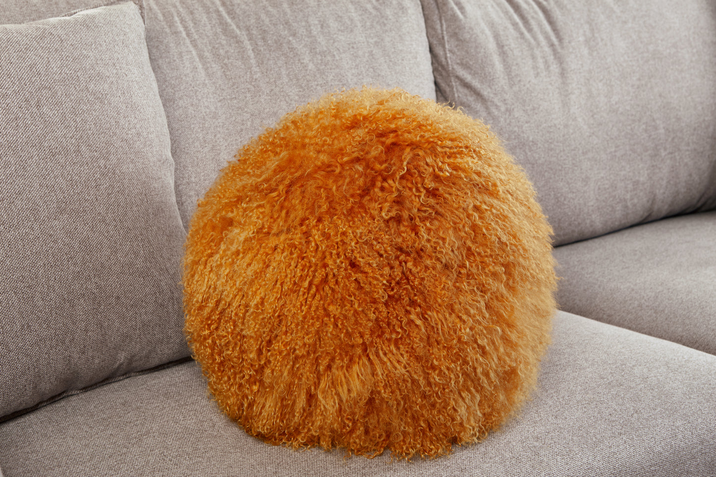 Tibetan/Mongolian Lamb Fur Ball pillows Many Colors Available