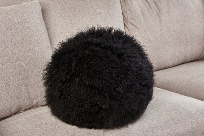 Tibetan/Mongolian Lamb Fur Ball pillows Many Colors Available