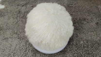 Tibetan/Mongolian Lamb Fur Ball pillows Many Colors Available